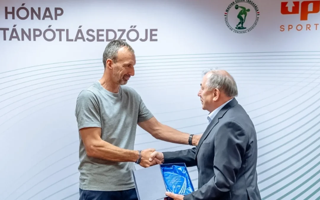 Sótonyi László kézilabdatréner A hónap utánpótlásedzője júliusi díjazottja