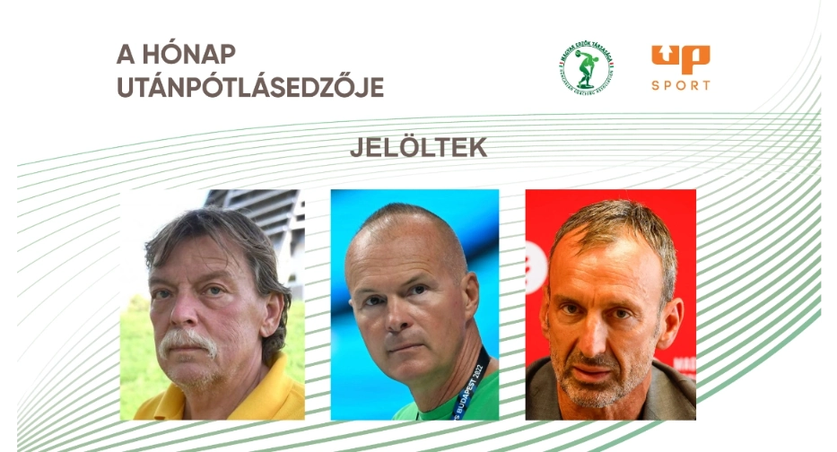A h&oacute;nap ut&aacute;np&oacute;tl&aacute;sedzője: &ouml;ttusa-, &uacute;sz&oacute;- &eacute;s k&eacute;zilabdatr&eacute;ner a j&uacute;liusi d&iacute;j h&aacute;rom jel&ouml;ltje