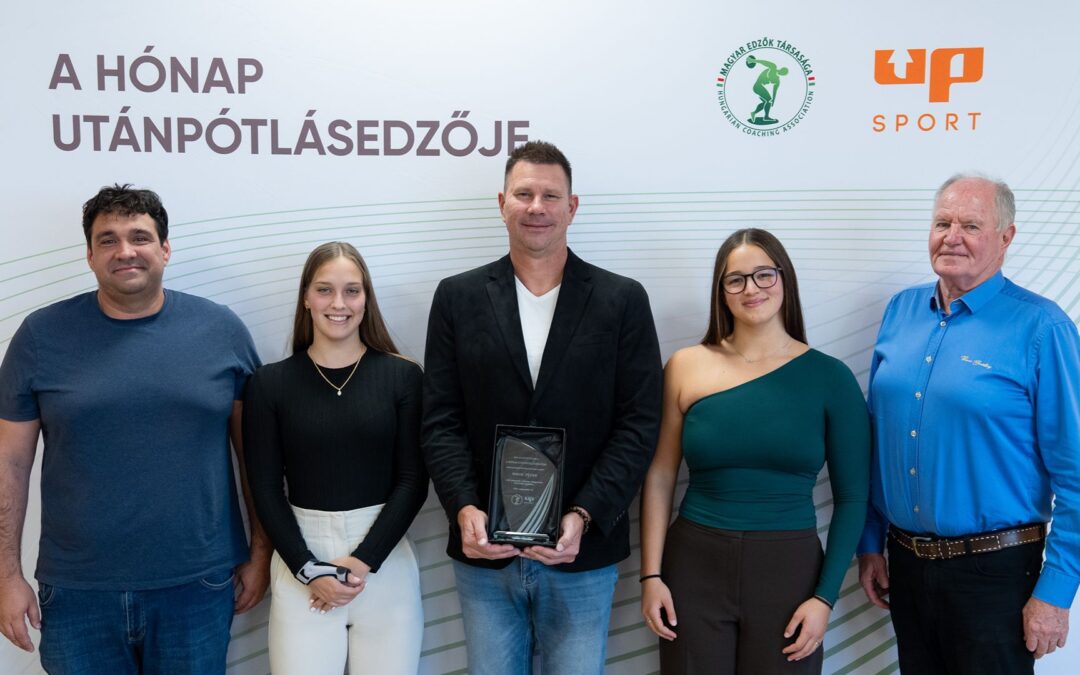 Biros Péter vízilabdatréner A hónap utánpótlásedzője augusztusi díjazottja